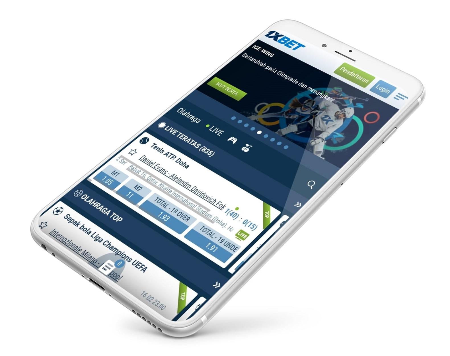 Application officielle de la plateforme de paris sportifs 1xBet