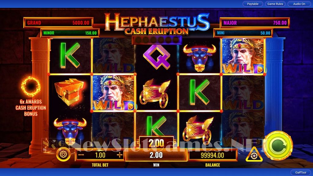 Gioca a Cash Eruption Slot online completamente gratis