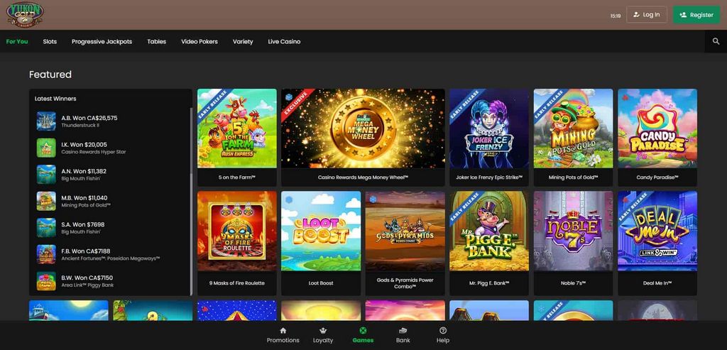 Yukon Gold Gambling Enterprise - Kasinosivustopelit - Viranomaisten verkkosivusto